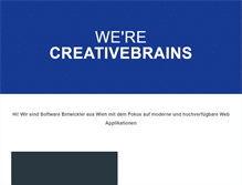 Tablet Screenshot of creativebrains.net